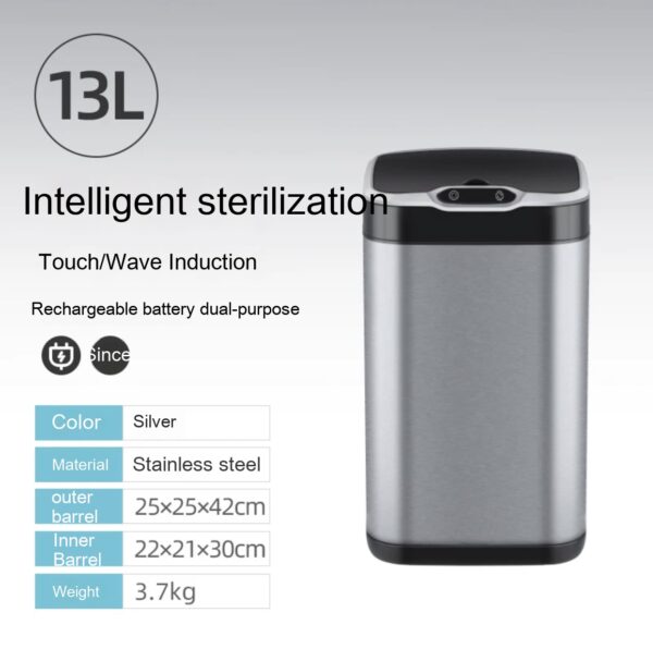 Intelligent sensor garbage can